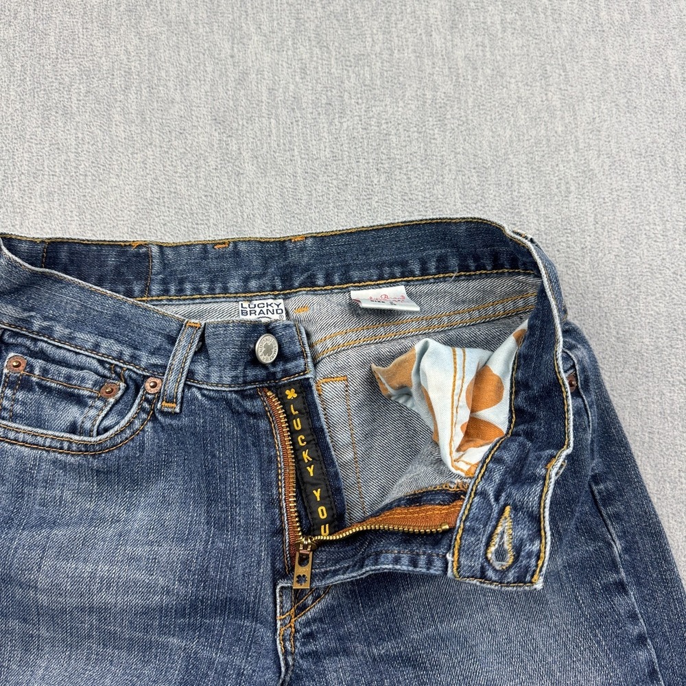 Vintage Lucky Brand Jeans Women 26x31 Low Rise Bootcut Stretch Denim Made in USA - Picture 5 of 13